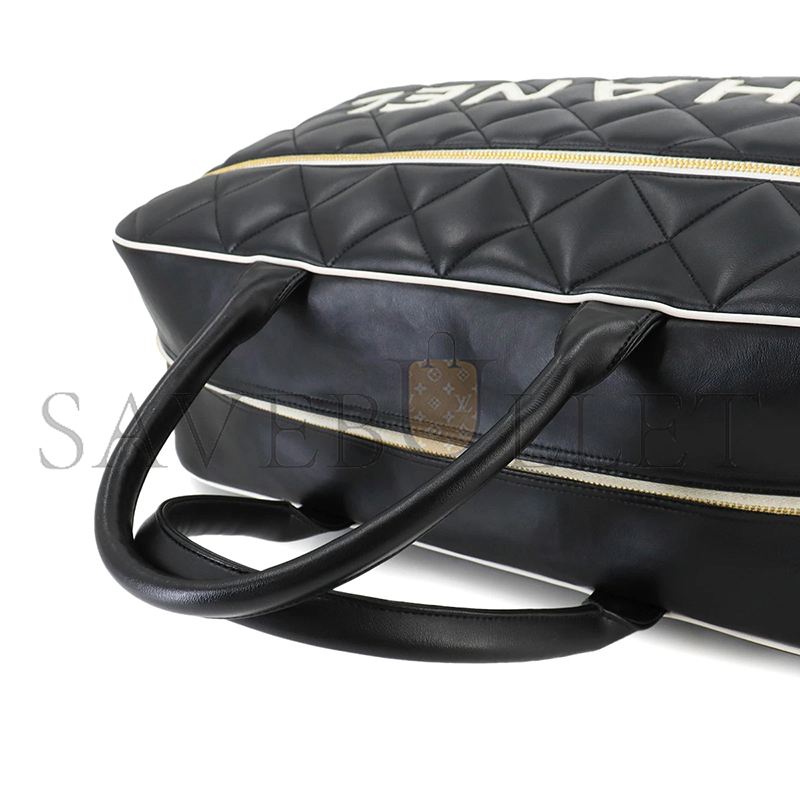 CHANEL LEATHER TRAVEL BAG A05943 (46*27*15cm)